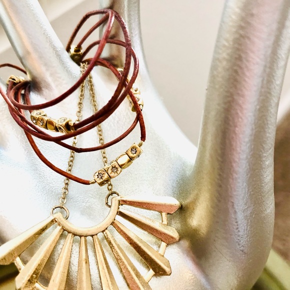 Vintage Fossil Bracelet & Fan Necklace - Picture 9 of 9